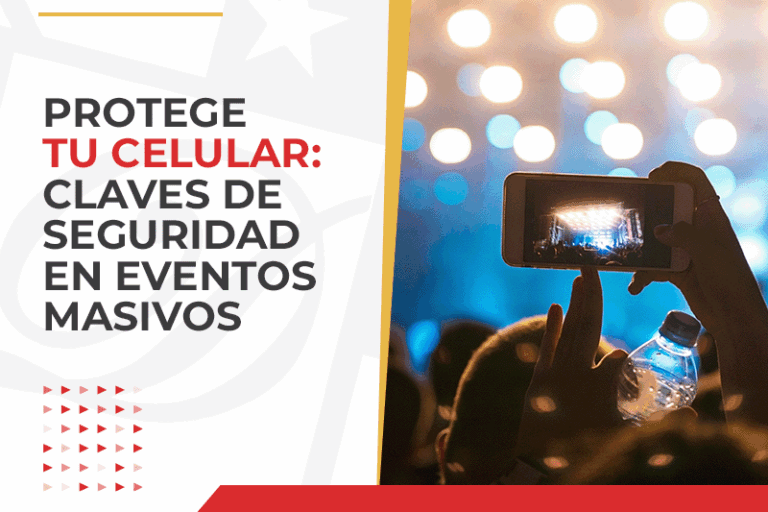 Protege tu celular: claves de seguridad en eventos masivos